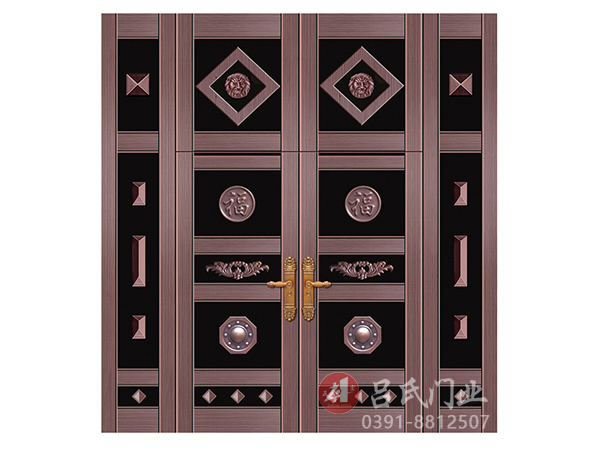 名稱:喜慶年華拼接門-型號:鋼板大門