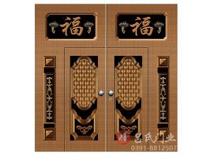 名稱：富貴人間-型號(hào)：鋼板大門
