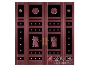 名稱：官運(yùn)亨通拼接門-型號(hào)：鋼板大門