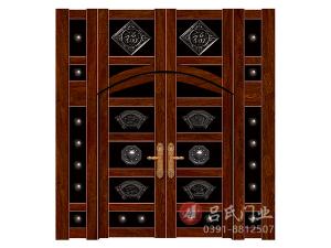 名稱：梅蘭竹菊拼接門-型號(hào)：鋼板大門