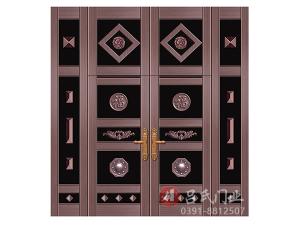 名稱：喜慶年華拼接門-型號：鋼板大門