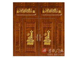 名稱：新民族門-型號：鋼板大門